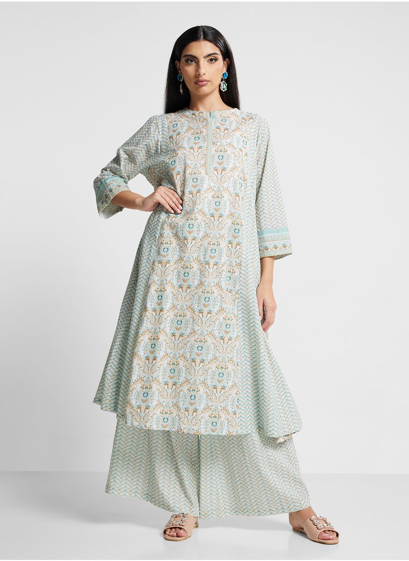 Biba - Kurta & Palazzo Set - Image 1