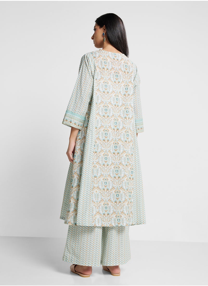 Biba - Kurta & Palazzo Set - Image 1