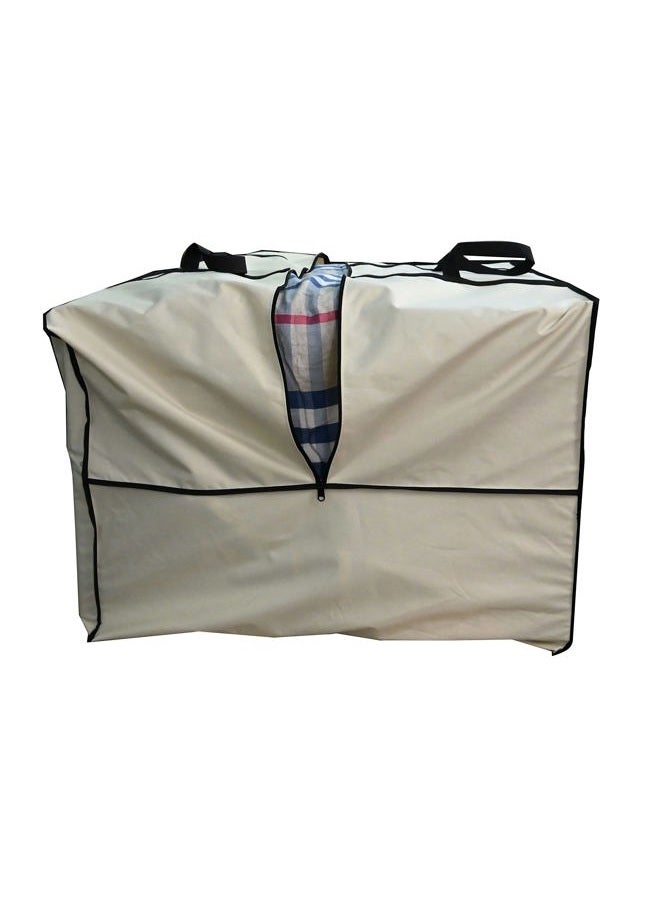 acoveritt Outdoor Square Cushion/Cover Storage Bag, Protective Zippered Storage Bags with Handles, 32''L x 32''W x 24''H Beige - Image 4