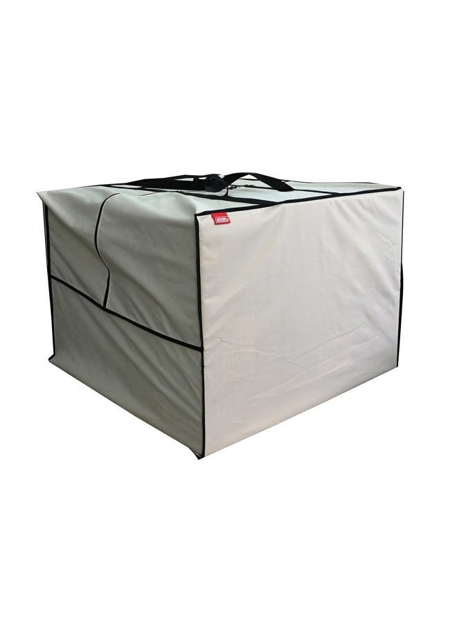 acoveritt Outdoor Square Cushion/Cover Storage Bag, Protective Zippered Storage Bags with Handles, 32''L x 32''W x 24''H Beige - Image 3