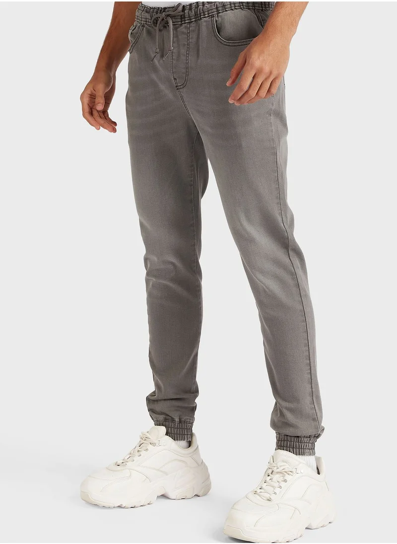 Lee Cooper Light Wash Jogg Jeans
