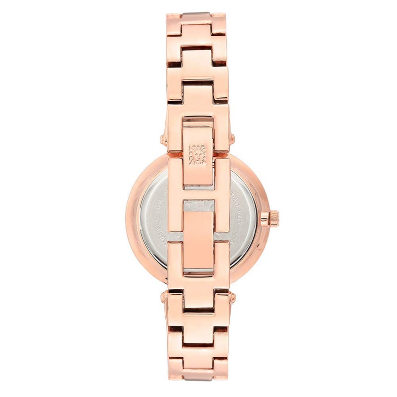 ANNE KLEIN ساعة أن كلاين النسائية بقرص ماسي حقيقي (الموديل: AK/2512LPRG) - Image 3