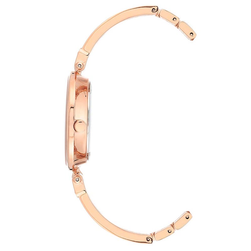 ANNE KLEIN ساعة أن كلاين النسائية بقرص ماسي حقيقي (الموديل: AK/2512LPRG) - Image 2