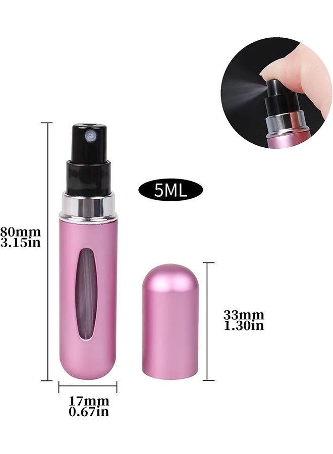 واي جيه 5 قطع المحمولة أسفل قابلة لإعادة الملء العطور رذاذ رذاذ زجاجة عطر مجموعة للسفر - Image 2