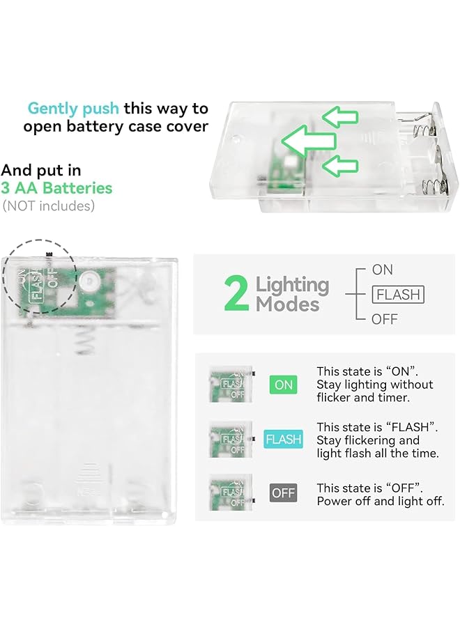 erorex 2Pack String Light Battery And Usb Powered 19.6Ft 6M Purple 40Led Cherry Blossom String Light Indoor Outdoor Decoration Ideal For Garden Birthday Wedding Party - Image 4