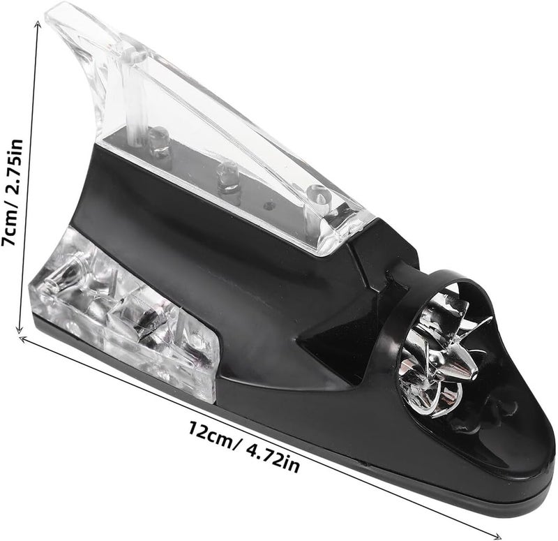 Healifty Car Shark Fin Antenna with LED Illumination Roof Mount Base Antenna Replacement for Vehicle Visibility - Image 2