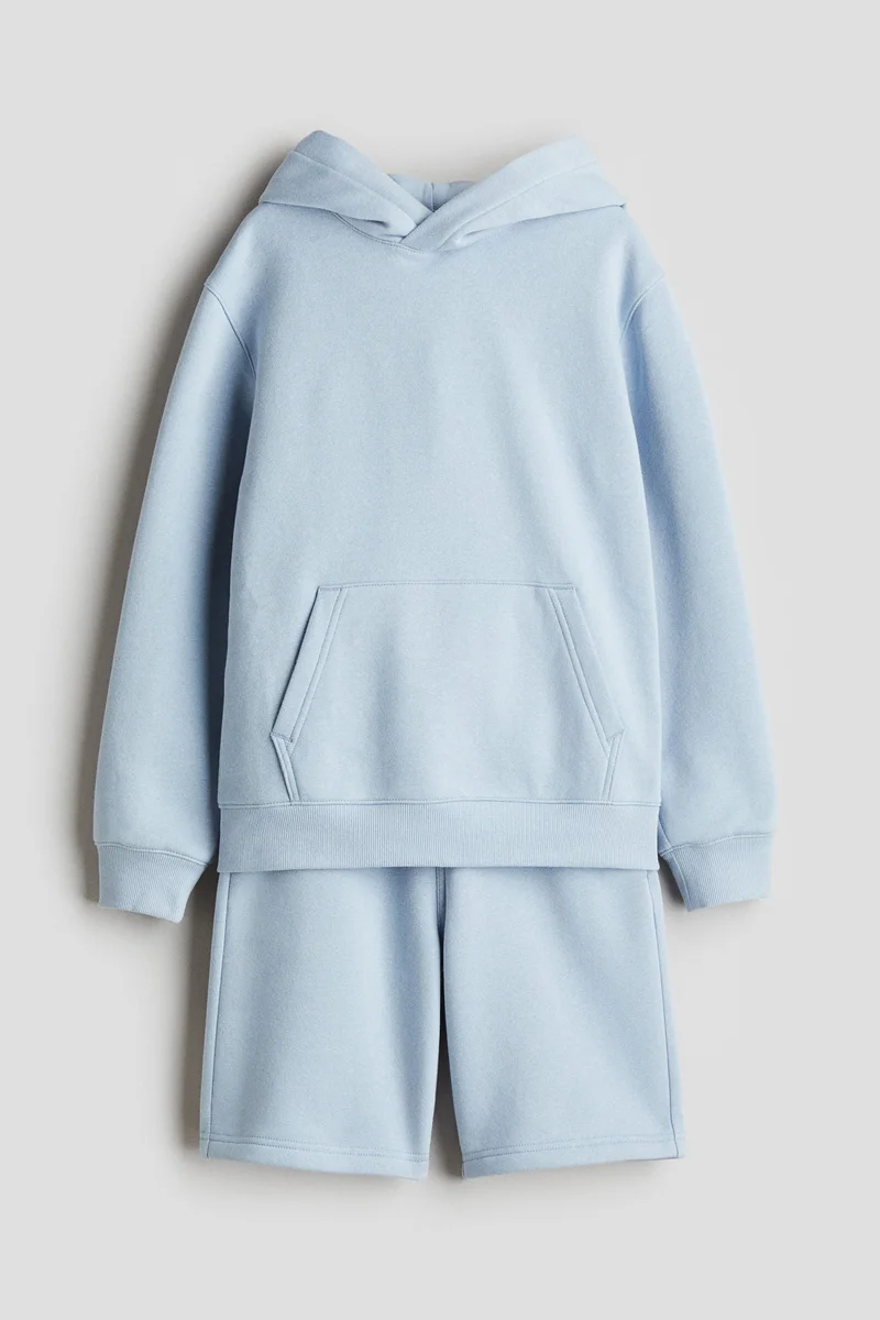 H&M 2-piece hoodie and sweatshorts set