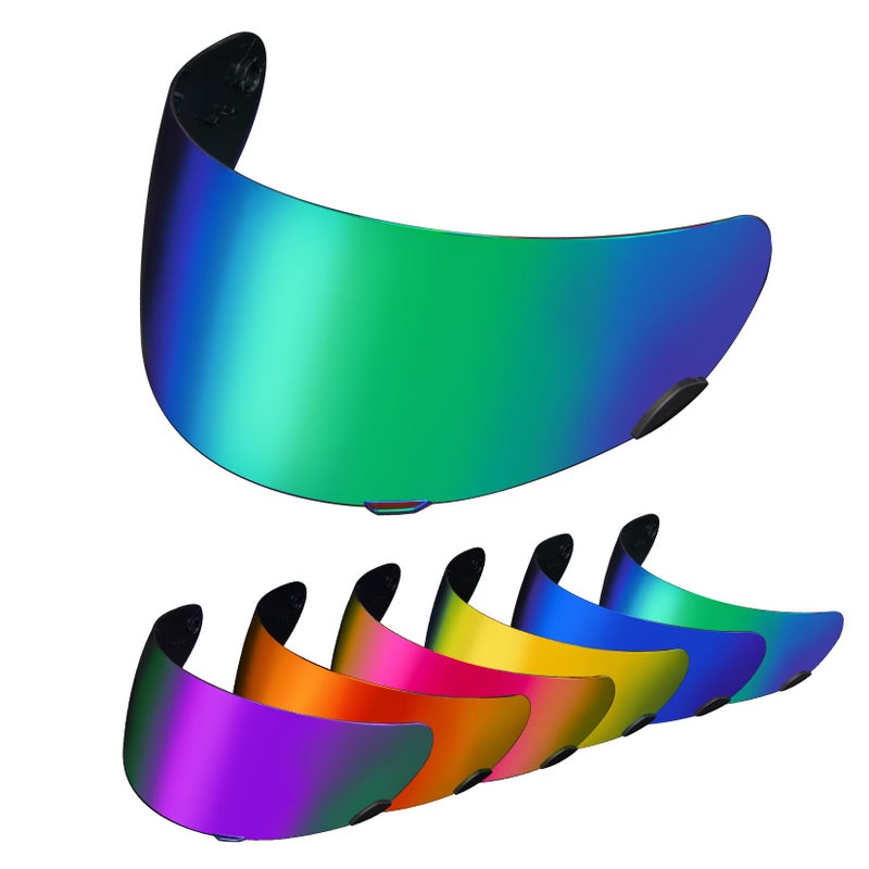 PSLER Qualifier Visor Qualifier Helmet Visor Motorcycle Face Shield Accessories Replacement for Bell QualifierStarVortexRS1RevolverDeep Color Green