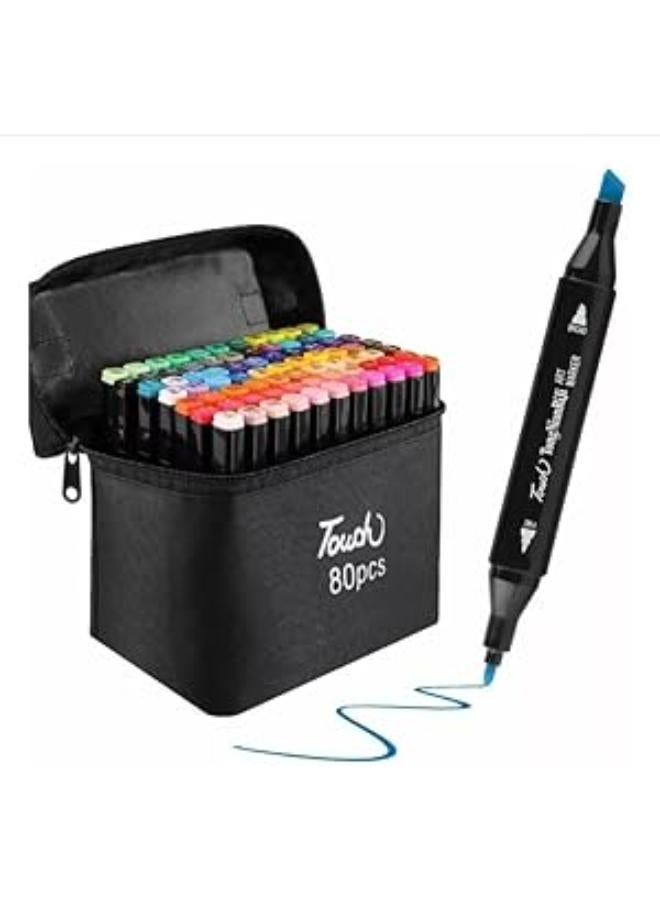 Touch Tong NianRiJi - 80 Colours Markers - Dual Brush Pens