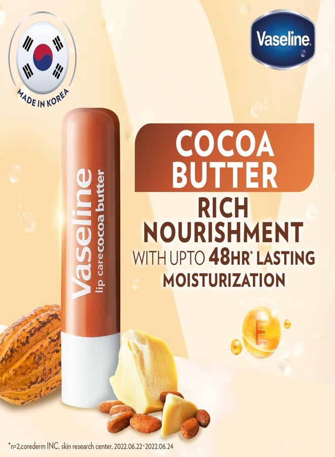 Vaseline Lip Care | Cocoa Butter Lip Balm Stick | up to 48Hr moisturization | with cocoa & shea butter | made in South Korea | 4.8g - Image 4