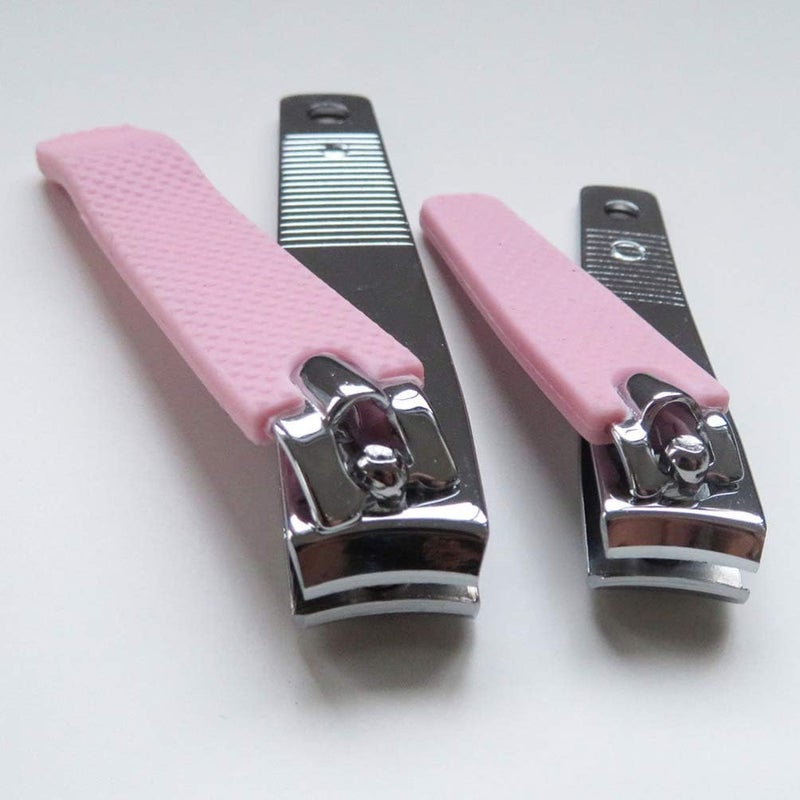 klarako Nail Clippers, Toenail and Fingernail Clippers, Sharp, Cutting Edges for Thick Nails, with Silicone Cover, Trimmer Set for Men & Women 2pcs - Image 2