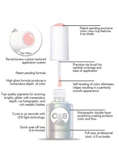 Color Club Nail Gel Polish French Collection Long Lasting Gel Nails  - Image 5