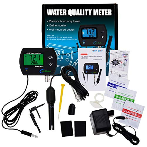 DANOPLUS 2-in-1 Combo pH & Temperature Meter Water Quality Tester Replaceable BNC pH Electrode for Aquariums Hydroponics Tanks Aquaculture Laboratory - Image 3