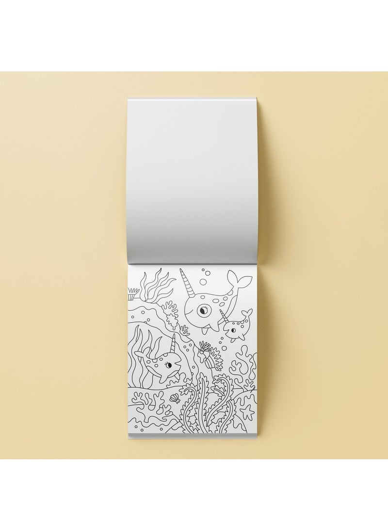 Hinkler Jr Kaleidoscope Colouring Kit – Too Cute Edition, includes 64-page Coloring Book with 50 Stickers and 5 Markers, Adorable Animal Designs for Kids, Ideal Gift for Cute-Themed Art Play - Image 4