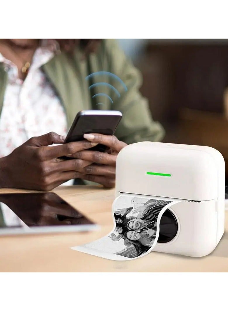 Portable Thermal Label Maker Sticker Maker Printing Accessory For Labels Memos Study Notes Portable Design - Image 2