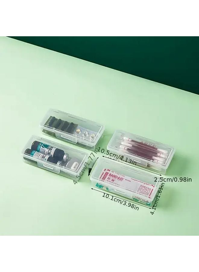 3 Pcs Portable Large Capacity Toothpick Box Medicine Case Swab Dustproof Storage Container - Image 3