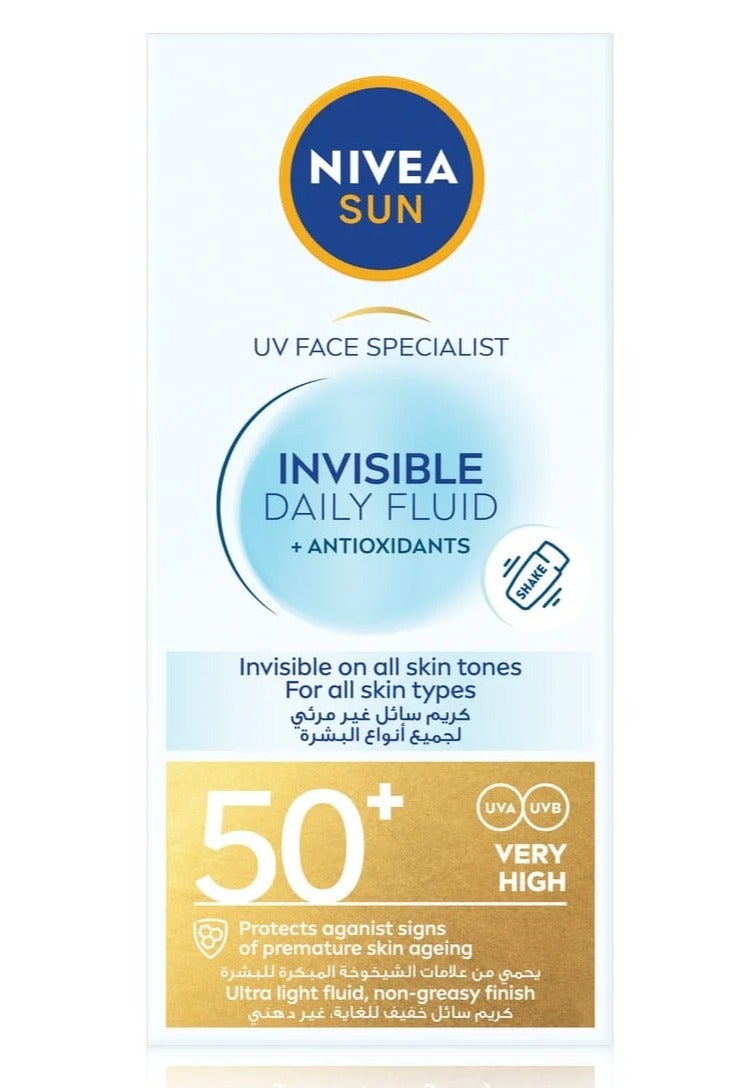 UV FACE SPECIALIST INVISIBLE DAILY FLUID SPF 50+ FLUID 40 ml