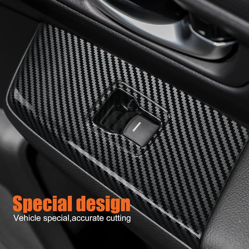 CKE Carbon Fiber Style Door Armrest Cover for Honda CR-V - Image 4