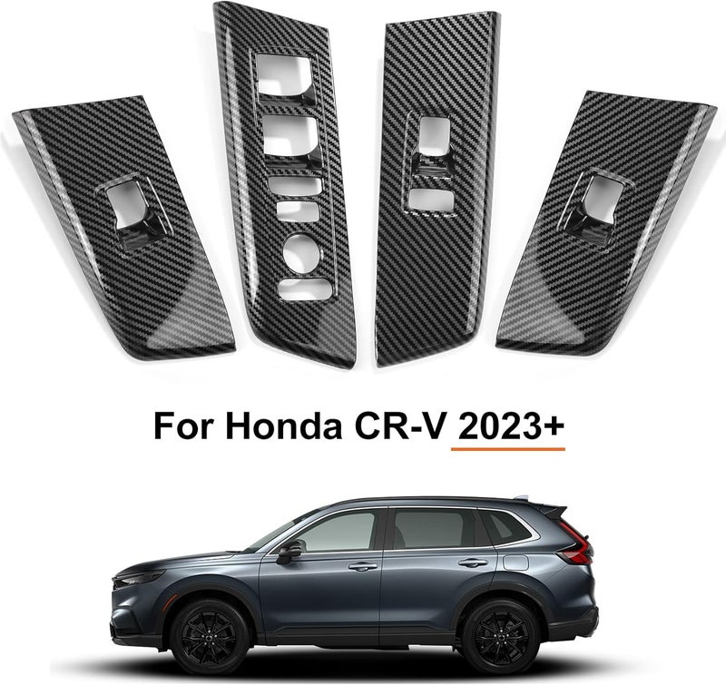 CKE Carbon Fiber Style Door Armrest Cover for Honda CR-V - Image 2