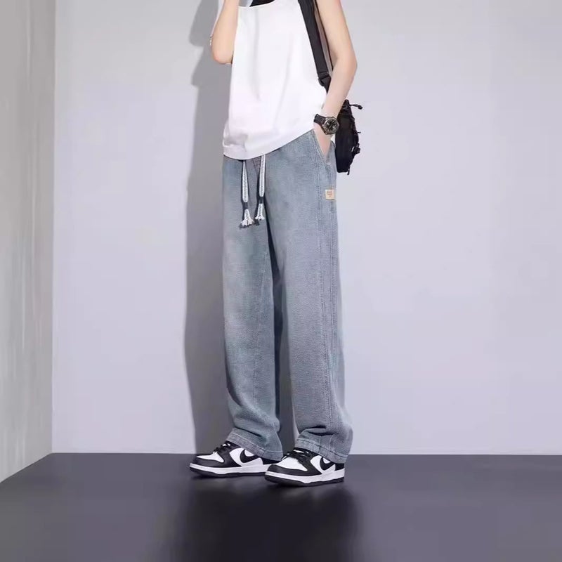 Unisex Classic Denim Jeans Loose Fit Daily Outdoor Wear - Image 5