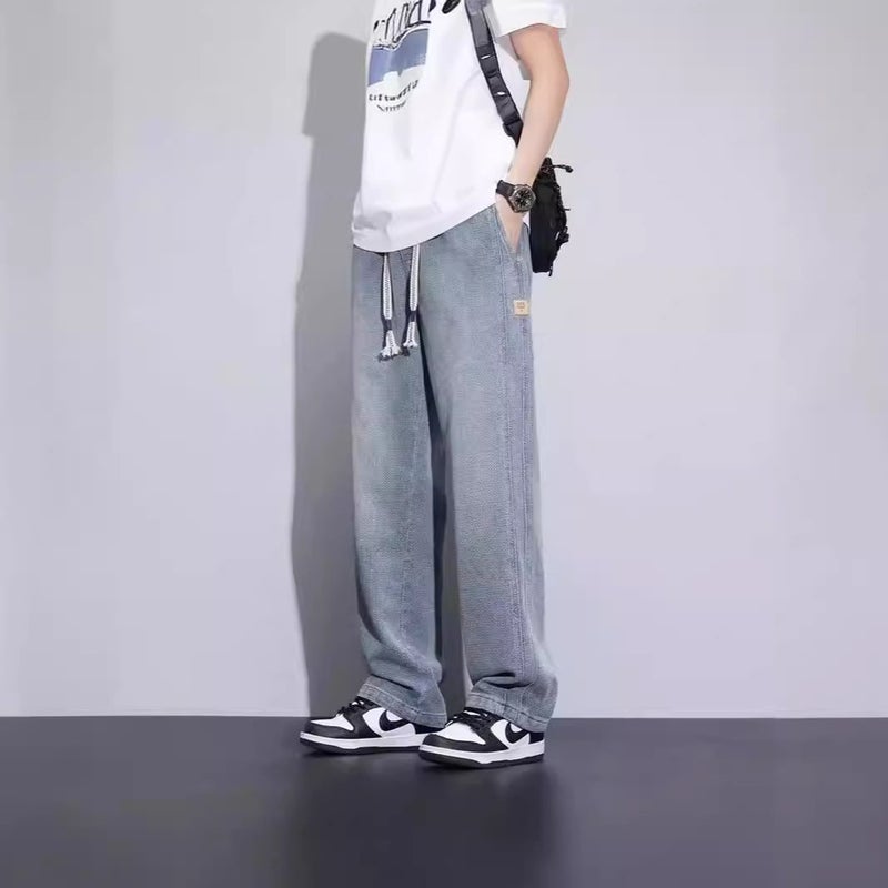 Unisex Classic Denim Jeans Loose Fit Daily Outdoor Wear - Image 3