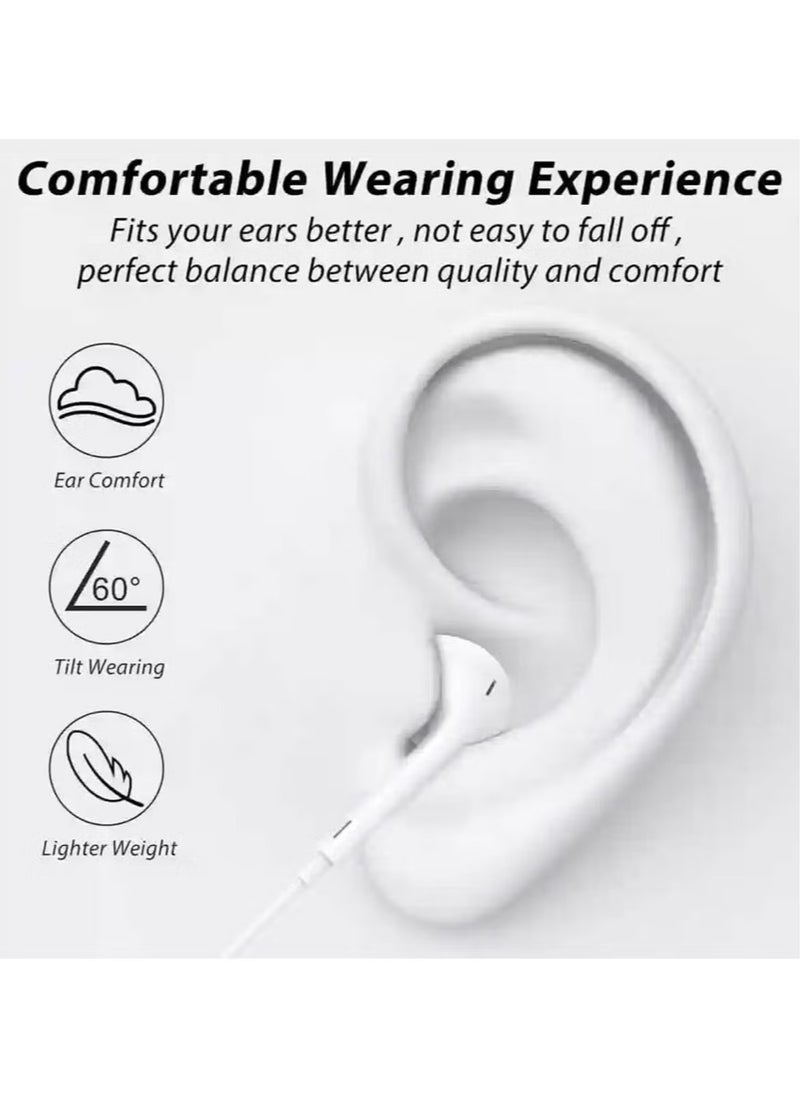 Generic - USB-C Earpods with High-Quality Audio, Inline Remote & Microphone – Compatible with iPhone 16 Series (16, 16 Plus, 16 Pro, 16 Pro Max) - Image 1