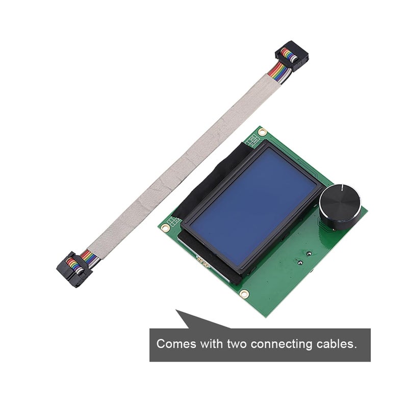 Various size alternatives Replacement LCD Di Sn for 10S 3D Printer, LCD Sn with 2 Cables, Clear White Characters Blue Backlit, Supports RAMPS 1.4 Control Board, Compatible Bug proof seal - Image 3