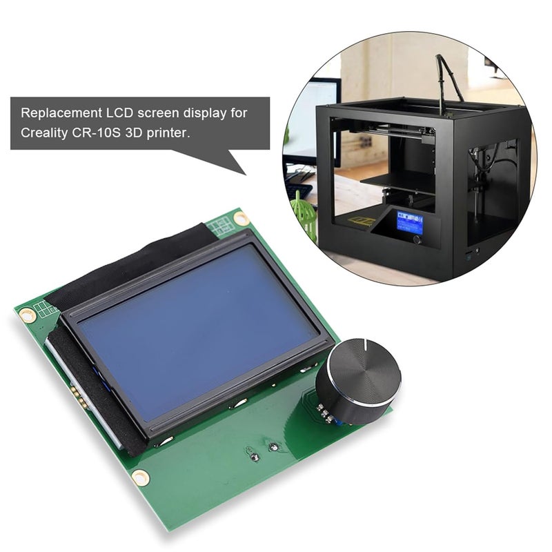 Various size alternatives Replacement LCD Di Sn for 10S 3D Printer, LCD Sn with 2 Cables, Clear White Characters Blue Backlit, Supports RAMPS 1.4 Control Board, Compatible Bug proof seal - Image 4
