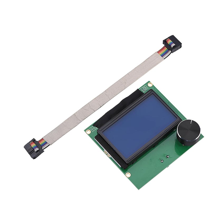 Various size alternatives Replacement LCD Di Sn for 10S 3D Printer, LCD Sn with 2 Cables, Clear White Characters Blue Backlit, Supports RAMPS 1.4 Control Board, Compatible Bug proof seal - Image 1