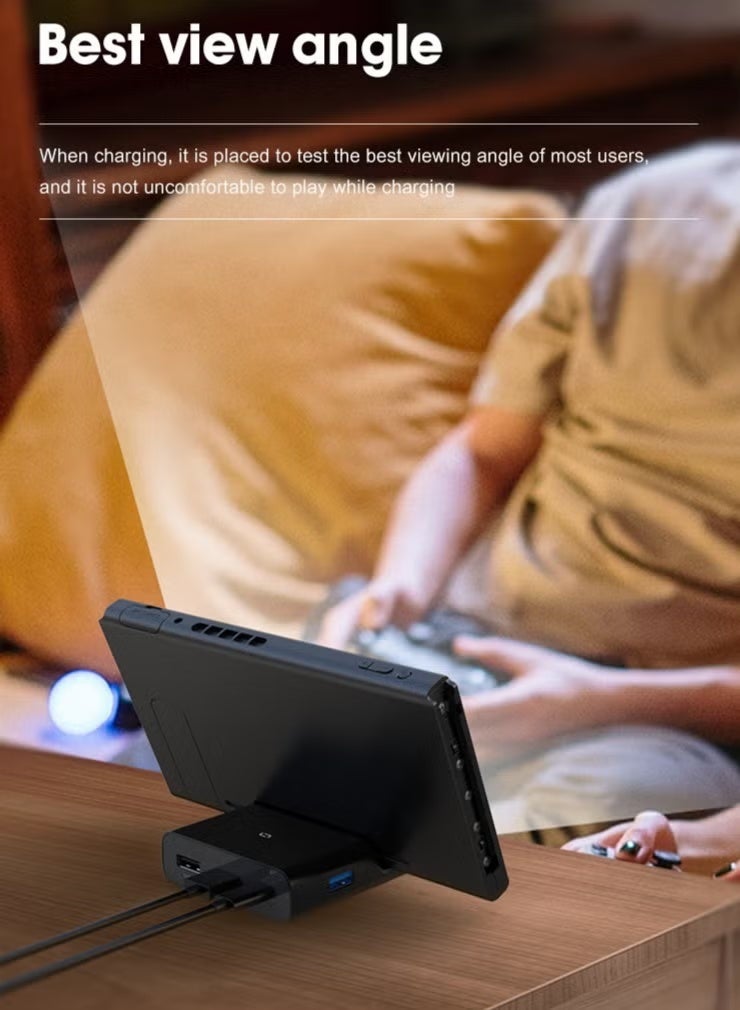 محطة توصيل Switch محول концентратор متعدد المنافذ USB C إلى HDMI محطة شحن PD محمولة لجهاز Switch OLED للاتصال بالتلفزيون - Image 4