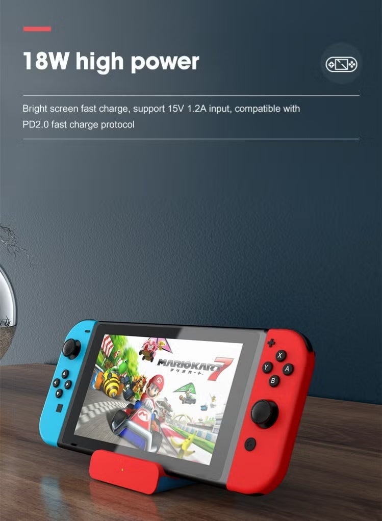 محطة توصيل Switch محول концентратор متعدد المنافذ USB C إلى HDMI محطة شحن PD محمولة لجهاز Switch OLED للاتصال بالتلفزيون - Image 5