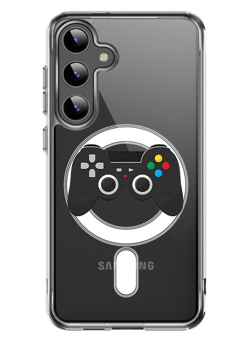 Theodor Magnetic Case for Samsung Galaxy S24 6.2-inch Compatible with MagSafe Wireless Charging, Shockproof Phone Bumper Cover Controler - Image 1