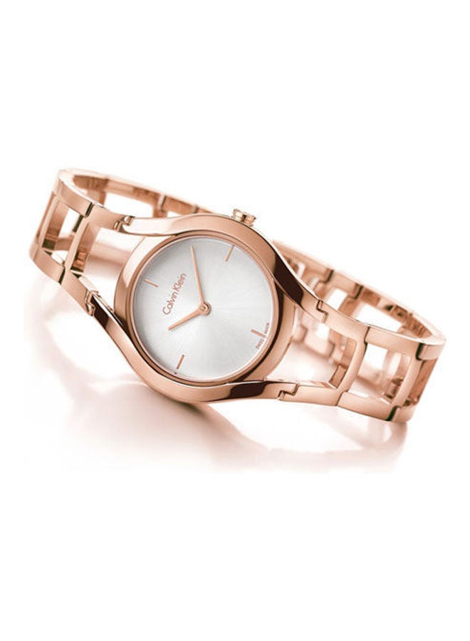 كالفن كلاين ساعة يد بعقارب وسوار من الإستانلس ستيل طراز K6R23626 نساء - Image 2