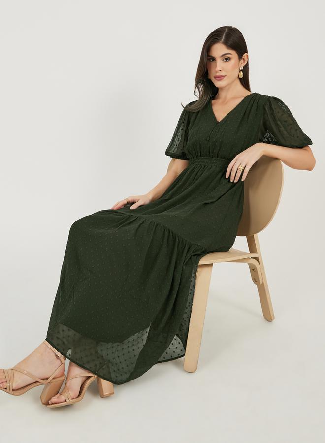 Styli Tiered Chiffon Dress  - Image 1