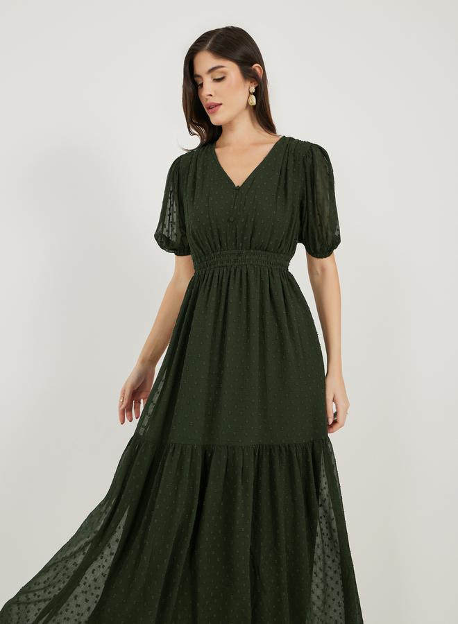 Styli Tiered Chiffon Dress  - Image 3