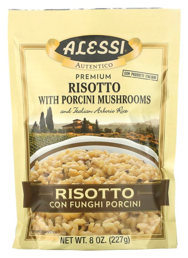 Premium Risotto with Porcini Mushrooms and Italian Arborio Rice 8 oz (227 g)