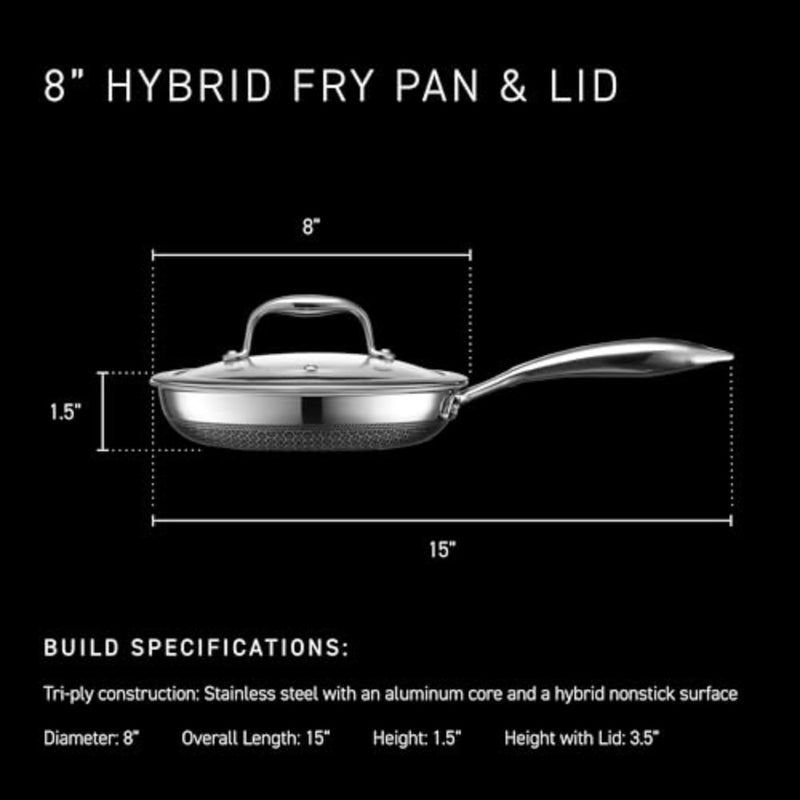 Cooking pan for daily use, aluminum alloy with nonstick coating, black color, hybrid nonstick technology ensures easy food release and effortless cleaning - Image 3