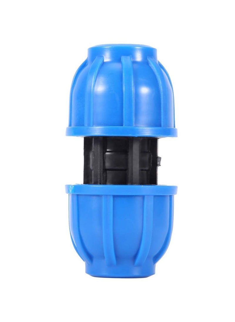 Excefore - Water Pipe Connector, 5 Pcs PE Plastic 20 mm to 20 mm Straight Pipe Connection Adapter, Quick Connect Hose End Connector Kit for Water Gun and Pipe - Image 1