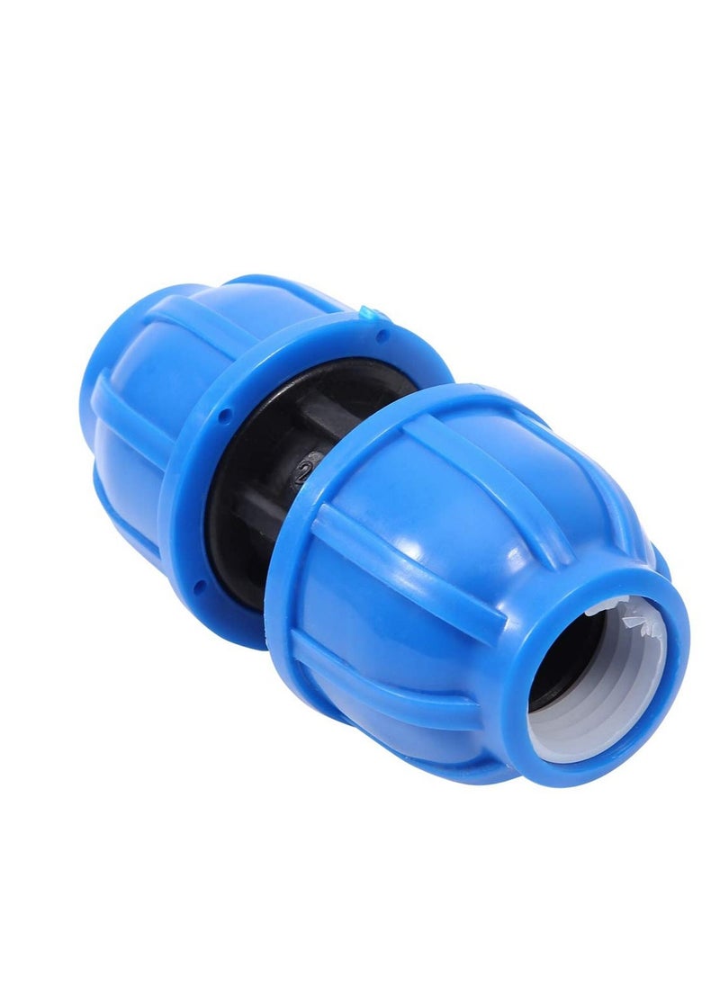 Excefore - Water Pipe Connector, 5 Pcs PE Plastic 20 mm to 20 mm Straight Pipe Connection Adapter, Quick Connect Hose End Connector Kit for Water Gun and Pipe - Image 1