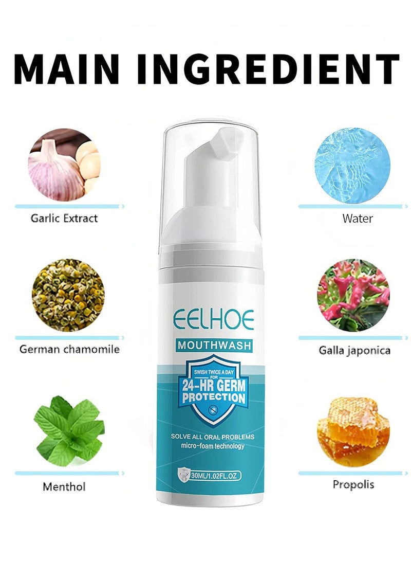 EELHOE Teeth Whitening Mousse Toothpaste Dental Bleach Cleaning Tools Removes Stains Oral Hygiene Fresh Breath Teeth Whitening Products - Image 3