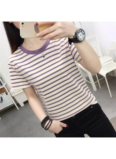 Large Size Loose Pure Cotton Short-sleeved T-shirt For Chubby Girls Women's Summer Korean-style Half-sleeved T-shirt For Covering Belly And Hide Top