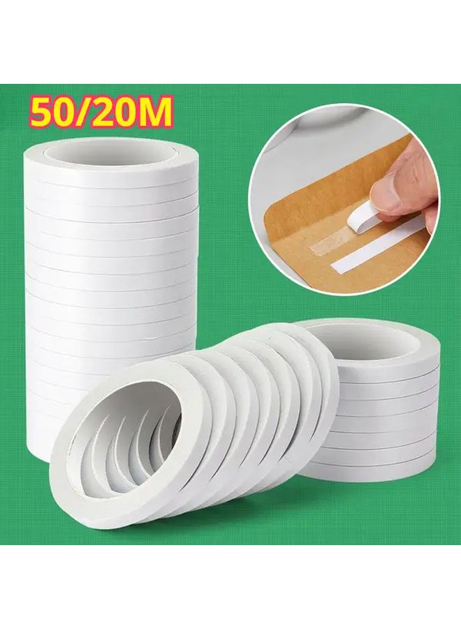 2 Pack Double Sided Tape 787 4 Inch Long Transparent Strong Adhesive For Office School DIY - Image 1