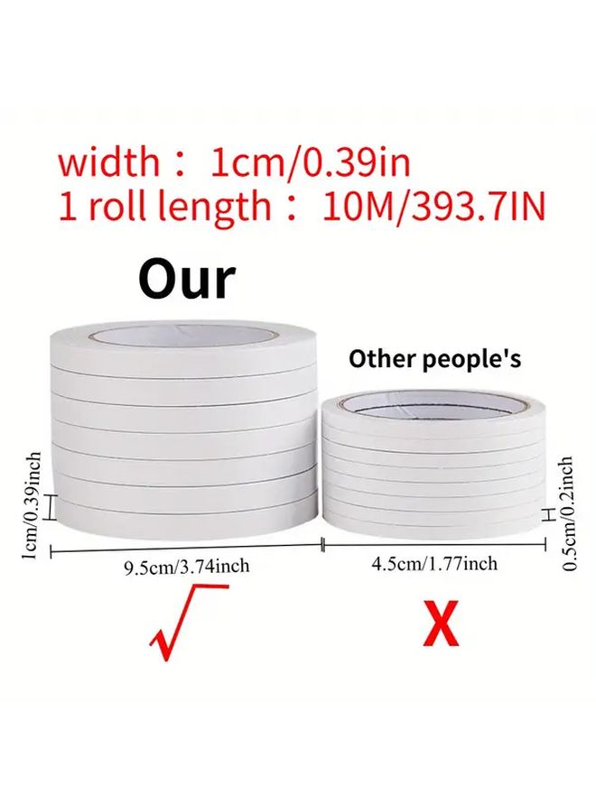 2 Pack Double Sided Tape 787 4 Inch Long Transparent Strong Adhesive For Office School DIY - Image 4