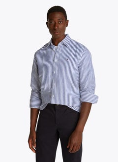 TOMMY HILFIGER Slim Cotton Linen Shirt  - Image 1