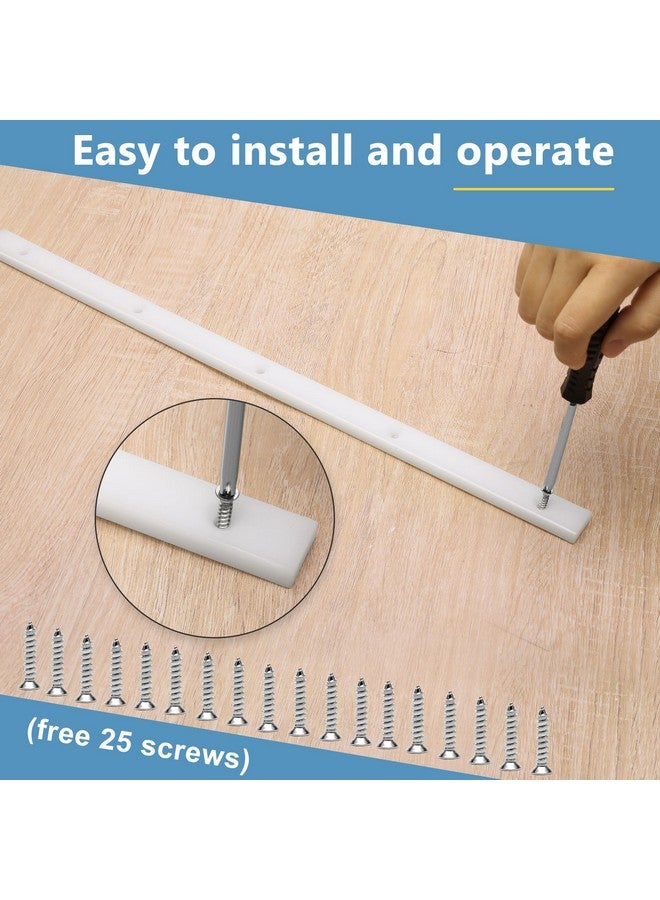 Coolrunner Crosscut Sled for Table Saw 3/4" X 3/8" X 17" Table Saw Sled Plastic Crosscut Sled with Predrilled Holes and Screws Ideal for U Tracks Woodworking Miter Slots Router Table and Bandsaws (4) - Image 3