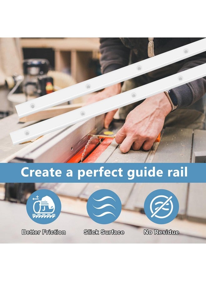Coolrunner Crosscut Sled for Table Saw 3/4" X 3/8" X 17" Table Saw Sled Plastic Crosscut Sled with Predrilled Holes and Screws Ideal for U Tracks Woodworking Miter Slots Router Table and Bandsaws (4) - Image 4