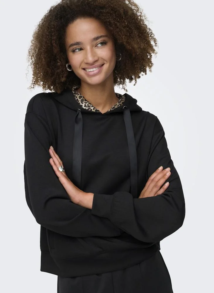 ONLY  Onlalina Life Leo Detail Pullover Hoodie for Women | Best Price UAE