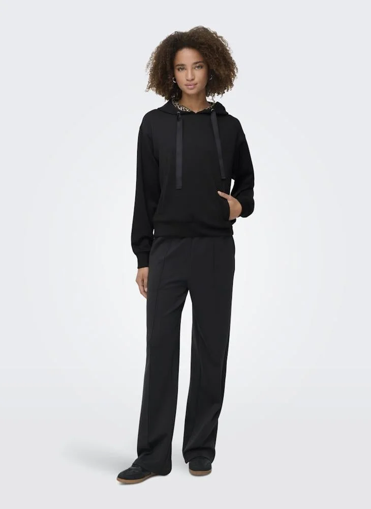 ONLY  Onlalina Life Leo Detail Pullover Hoodie for Women | Best Price UAE