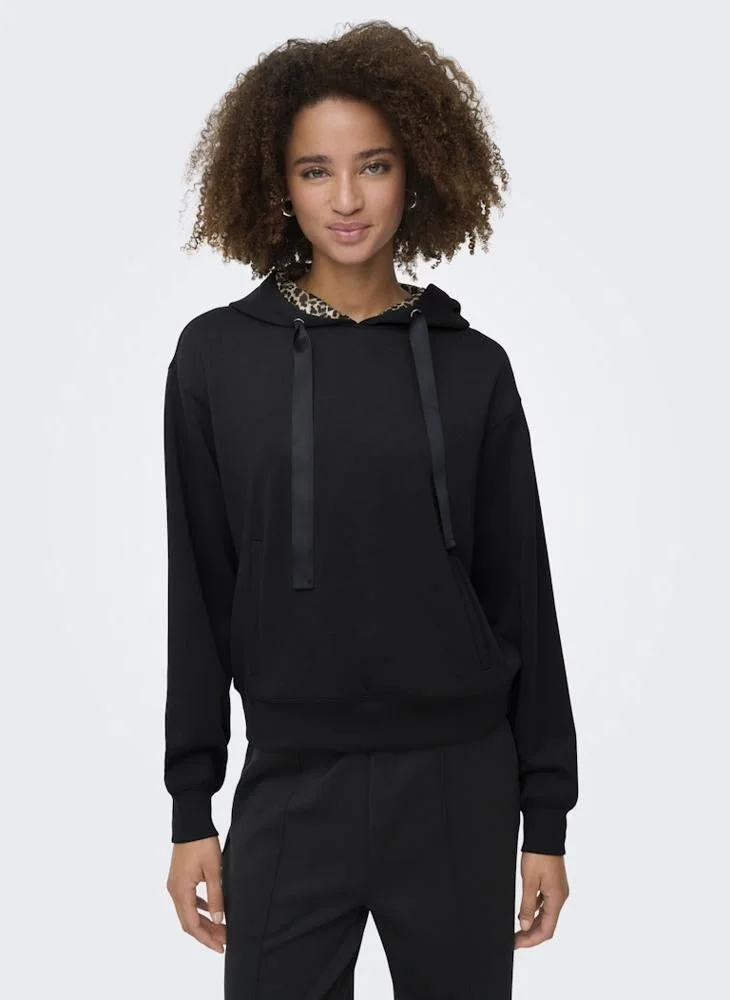 ONLY  Onlalina Life Leo Detail Pullover Hoodie for Women | Best Price UAE