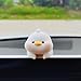 Motaney Cute Furry Animal Rear View Mirror Accessories Car Dashboard Ornament Center Screen Decoration Rearview Mirror Charm Car Accessories Interior Decor for WomenMen Duck - Image 2
